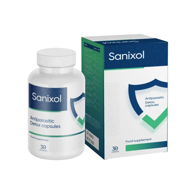 Sanixol capsule naturale pentru detoxifiere și eliminare paraziți cu extract pelin și semințe dovleac